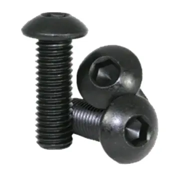 #4-40X1/4\" (Ft)  Button Socket Cap Screw Alloy Black