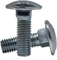 M6-1.00x16 Mm,(Ft) Carriage Bolts Din 603 4.6 Zinc CR+3
