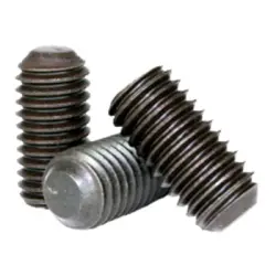 Flat Point Socket Set Screws Thermal Black Oxide Alloy Inch
