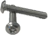 Tamper Resistant Machine Screws 6 Lobe Pin In Button Head Stainless (18 8) (Inch)