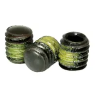 Oval Point Socket Set Screws Alloy Black ox Nylon Patch