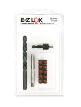 E-Z LOK&trade; Thread Repair Kit for Metal - Screw Locking - 1/4-20 x 7/16-14