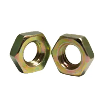 5/16\"-18  Finished Hex Jam Nut Zinc-Yellow