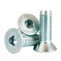 Flat Socket Cap Zinc Bake cr 3 Alloy Inch