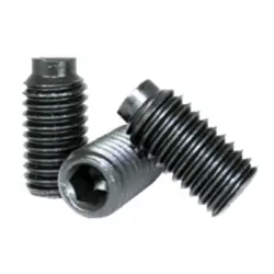 Half Dog Socket Set Screws Thermal Black Oxide Alloy Inch