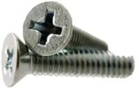 #10-32x1\",(Ft) Flat Head Phil Machine Screw Flat Head Philips Zinc CR+3