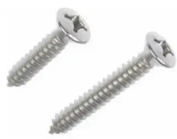 #6-20x3/4\",(Ft) Indent Hwh Slot Self-Tapping Screw, Type Ab, Stainless Steel 18-8