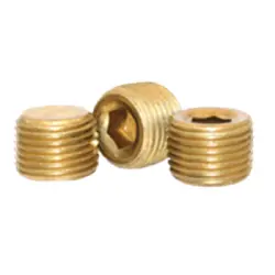 Pipe Plugs Brass 3 4 Taper Plain USA Inch