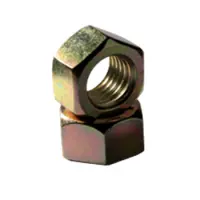 Finished Hex Nut, Zinc Yellow (Inch)