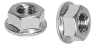 Hex Flange Locknut, Din 6923, Serrated, Cl 8, Zinc CR+3 (Metric)