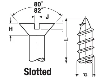 #8-18x3/8\" Flat Head Slot Tapping Screws Type Ab Zinc CR+3