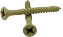 #7x1 1/4\" Phillips Combo Driv Deck Screws, Tan, Acq Compatible