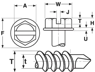 #8-18x1\",(Ft) Indent Hwh Slot,#2 Point Self Drilling Screws Zinc CR+3