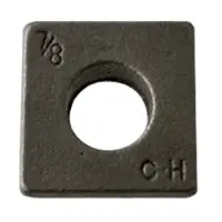 1-1/8" Square Beveled Malleable Washer Plain (80/Bulk Qty.) | AFT Fasteners
