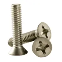 Machine Screw, Phillips Flat Head, Stainless 18 8 (Inch)
