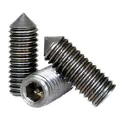 Cone Pt Socket Set Screw Alloy Black Ox 