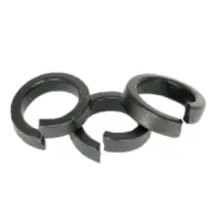 TheBoltBarn 7/16" Alloy Steel Split Ring Lock Washers – Grade 8 Black Oxide (Pick Quantity)