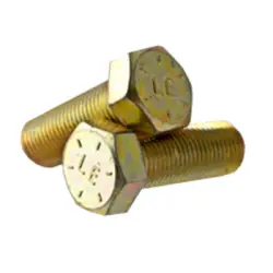 Hex Cap Screw Grade 8 Zinc Yellow Bake cr 3 Alloy USA Inch