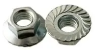 Hex Flange Nut, Din 6923, Cl 8, Zinc CR+3 (Metric)