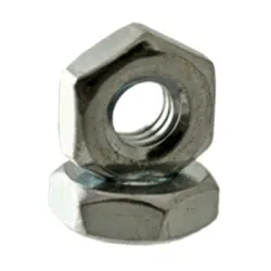 Hex Machine Screw Nut, Zinc CR+3 (Inch)