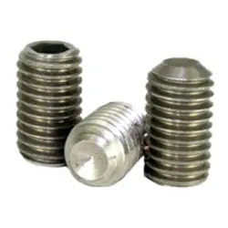 Cup Point Socket Set Screws ni cu Alloy Plain Inch 