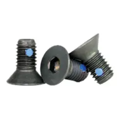 Flat Socket Cap Nylon Pellet Black Alloy Inch 