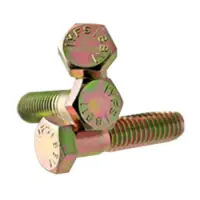 Hex Cap Screw, Grade 5, Zinc Yellow CR+6, Medium Carbon (Inch)