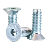 Flat Socket Cap, Din 7991, 12.9, Zinc CR+6, Alloy (Metric)