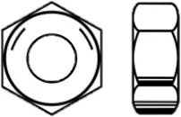 5/8\"-11 Finished Hex Nuts, Grade 5, Zinc CR+3 (Usa)
