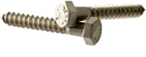 1/4\"-10x3 1/2\" Hex Lag Screws Stain A2 (18-8)