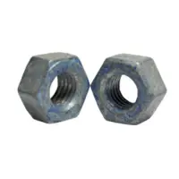 USA Heavy Hex Nut, 563 Grade Dh, Hdg/Wax & Blue Dye  & Wax (Inch)