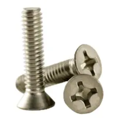 Machine Screw, Phillips Flat Head, Stainless 316 (Inch)
