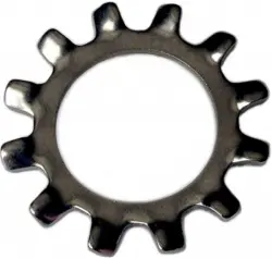 External Tooth Lock Washer, Plain (Inch)
