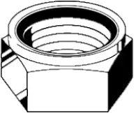 M8-1.25 Din 985 Nylon Insert Thin Locknuts Coarse Stainless A2-70