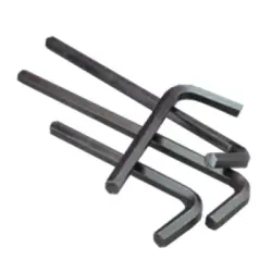 Hex Keys 6150 CRV Alloy Short Arm Black Import Inch
