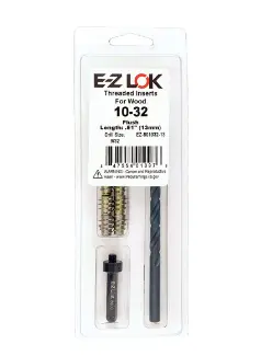 E-Z Hex&trade; Threaded Insert Installation Kit for Soft Wood - Flush - 10-32 x 13mm