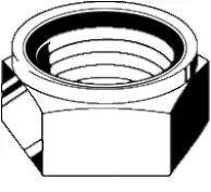 1/4\"-20 Nte (Thin) Nylon Insert Locknut Grade A Zinc Yellow CR+6