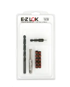 E-Z LOK&trade; Thread Repair Kit for Metal - Thin Wall - 1/4-28 x 3/8-16