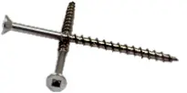 #6-9 X 1-5/8\"/ 1-1/8 Ss 18-8 Square Flat Head Deck Screw (Drywall Screw), 4 Nibs, Type 17