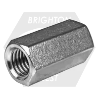 1 1/4\"-7xw1 5/8\"xl3\" Hex Coupling Nuts 316 Stainless Steel