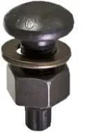 1\"-8x5 1/2\" A490 T.C. Bolt Plain With A563 Dh Hvy Hex Nut & Round F436 Washer
